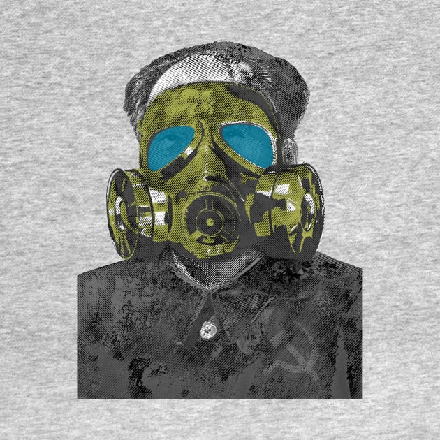 Mao ZheDong with Gas Mask by Tee Architect